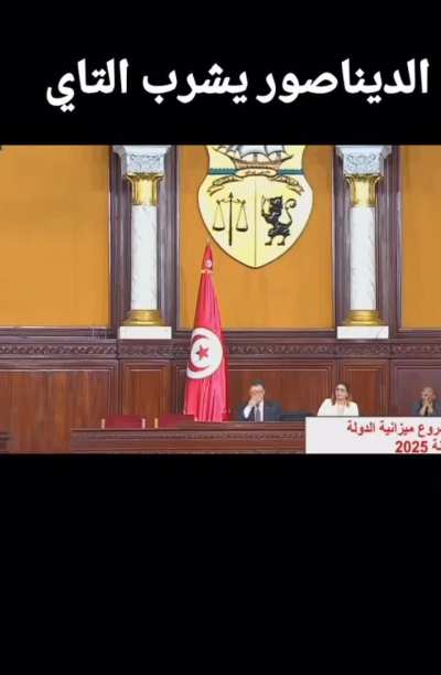 Tunisian politician gives a mind blowing speech about dinosaurs using coal to drink tea because pigeons aren't getting punished for eating 🌾 (literal translation)