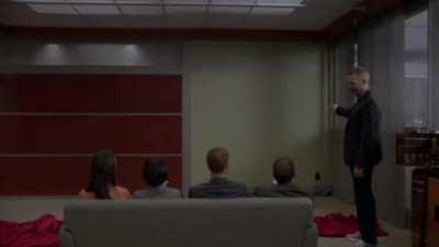 I legit laugh really hard at this scene, probably the funniest scene in the series (S08E05)