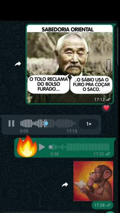 Puta sabedoria desbalanciada 