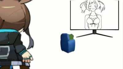 Amiya caught Doktah slacking off during farming again