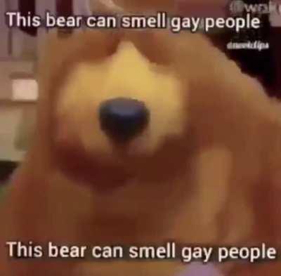 Wonder who he can smell?