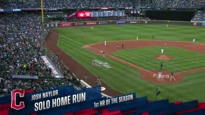 [Highlight] Josh Naylor crushes the first Guardians homer of the year 430 feet and gives them the lead