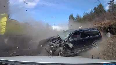 Driver not paying attention to the road