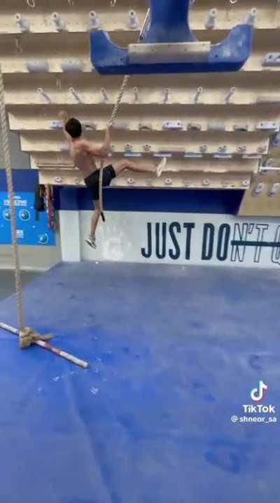 Insane upper body strength and control