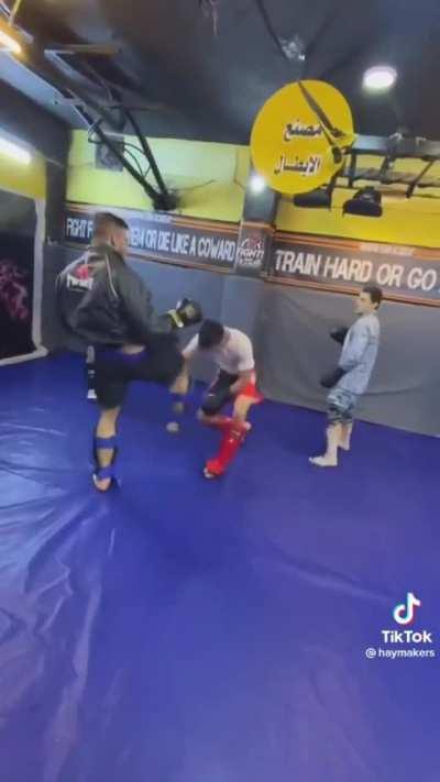 Let his emotions get the best of him during sparring