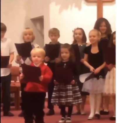 Kid is like f**k this Im born a rockstar