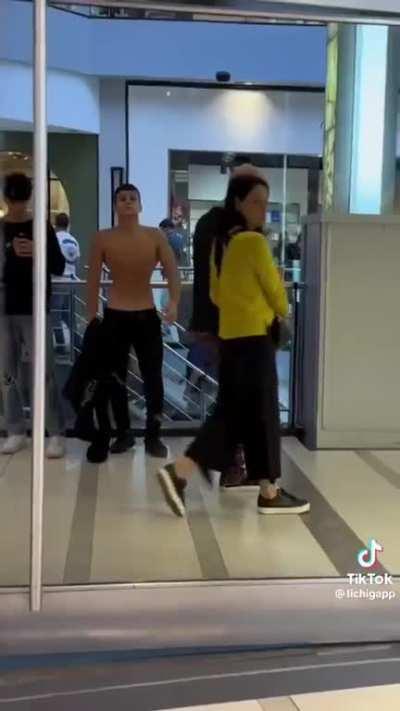 I take off my shirt and this is how people react