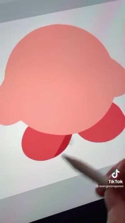 A simple Kirby drawing