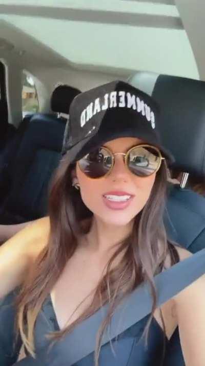 Singing in car with sister (IG story June 23, 2023)