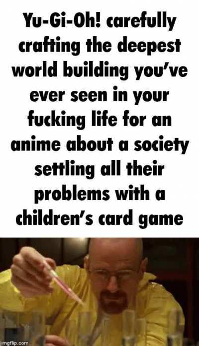 Yugioh world building is something else bro