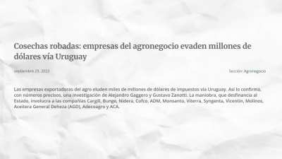 Ojala el gobierno elimine el decreto de la dictadura asi puede recaudar mas