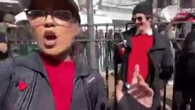 Seems like everything is calm outside the courthouse in NYC