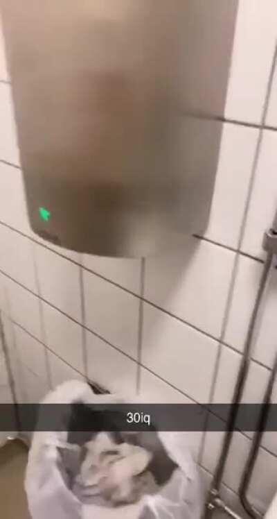 Ah, the new hand-dryers have finally been installed at work