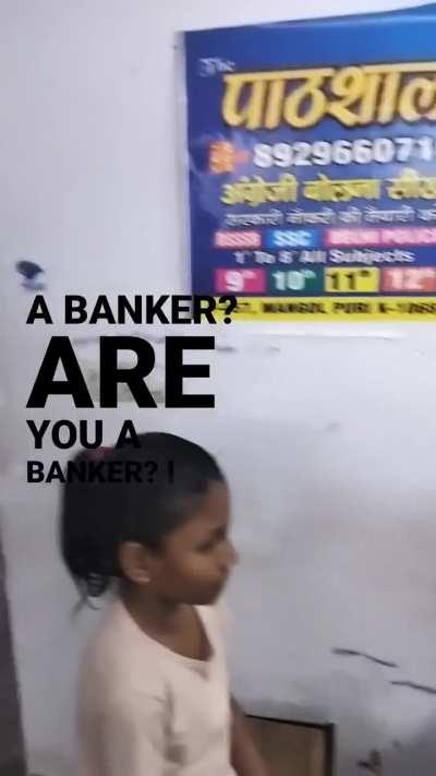 Banker or not a banker, that is the question.