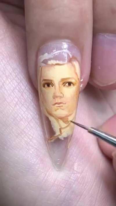 Spiderman inspired nail art