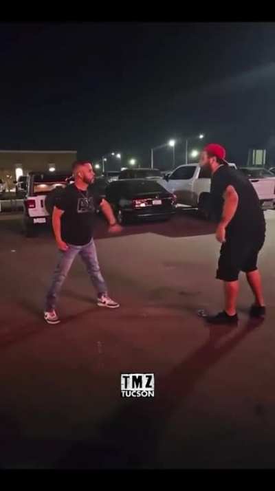 Drunk parking lot fight