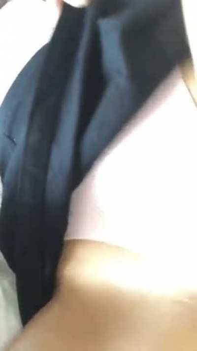 Kimmy shows her cute pussy