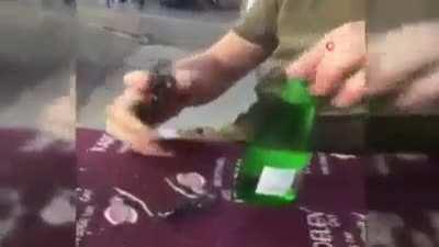 How to open a bottle with phone