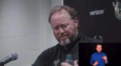 Coach Bud is disgusted by the taste of Dasani Water