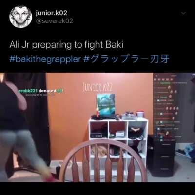 Ali Jr Preparing to fight Baki (MEME)