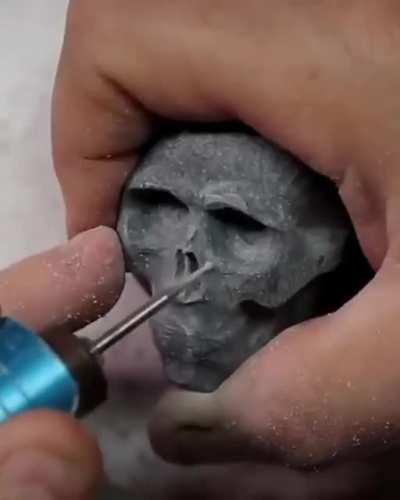Creative skull art!