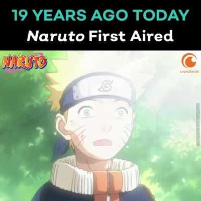 19 years ago today Naruto first aired!