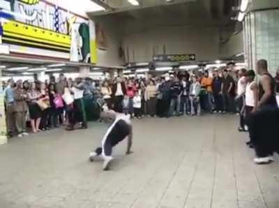 Tell baby Emily she is too young to break dance