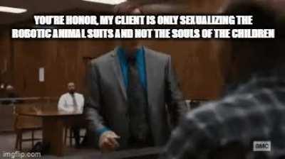 Me explaining to r/fnafcringe users why FNAF rule 34 isn't pedophilia.