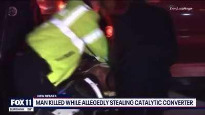 To steal a catalytic converter