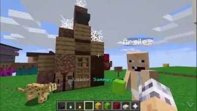 Sammy haciendo mi casa