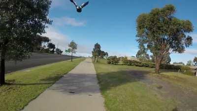 This magpie swooped me a few weeks ago and I captured it in slow motion