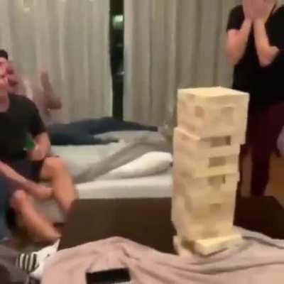 Jenga CHAMP😂