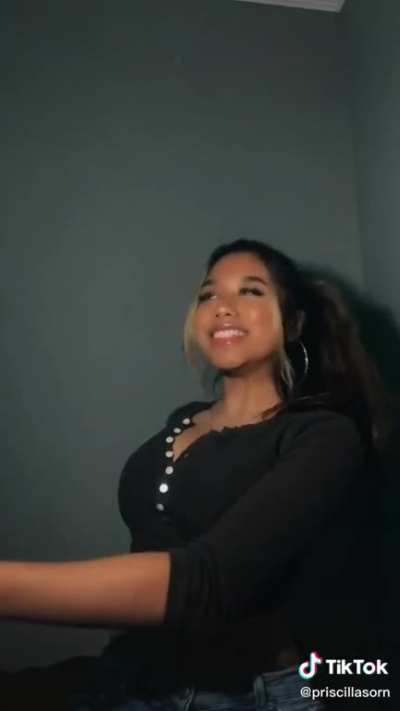 its just sumn bout the pony tail and the hoops paired with that smile and that low cut shirt bro😭🥵🧊