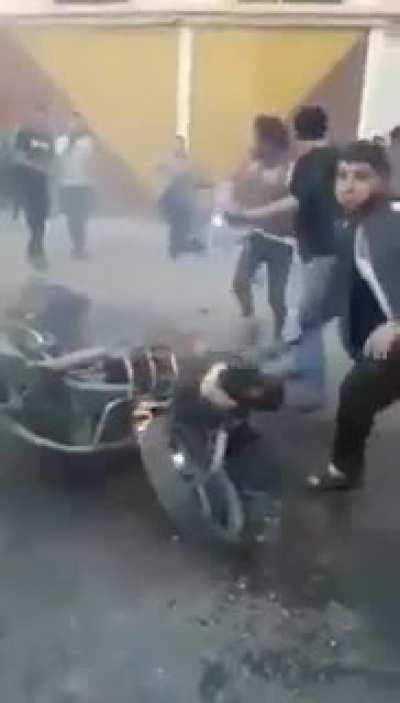 Rocket strikes on Gaza. This is how a rocket attack looks like. Extremely NSFW/NSFL