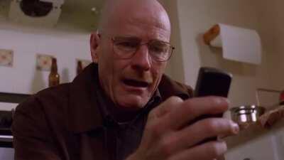 walter ain't happy anymore....