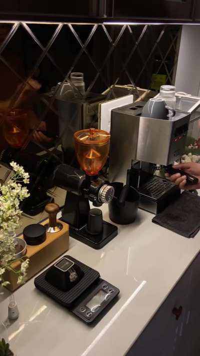 Midnight cappuccino for an all nighter study session.