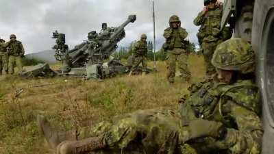 Sleeping in around your French Canadian army buddies who have control of artillery (funny)