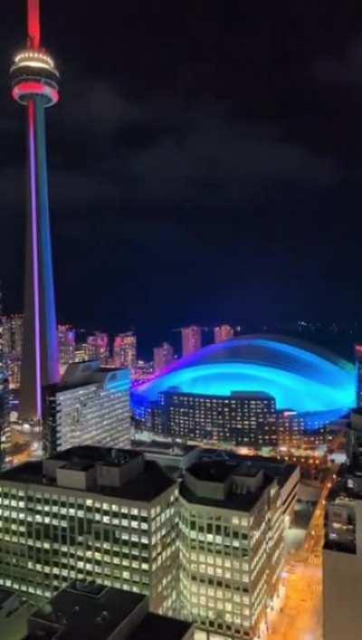 New SkyDome (Rogers Centre) Roof Lighting Upgrade just in time for the holidays