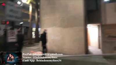 BehindEnemyLines trolls antifa - Portland 11th November