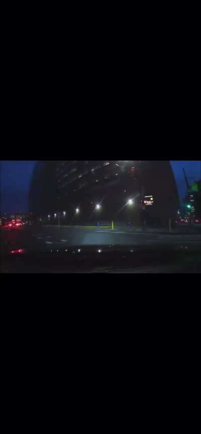 Was the guy driving in the wrong, was he driving too fast when making that turn?