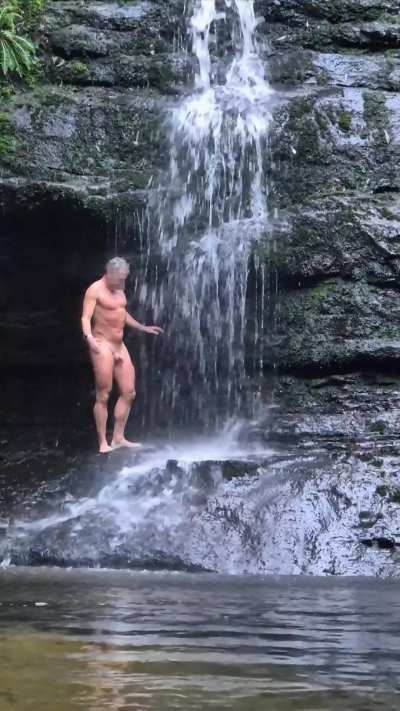 Leura water is cold this time of year