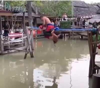 Muay Thai on the water