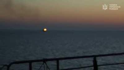 Ukrainian forces on the liberated Boyko Towers in the Black Sea