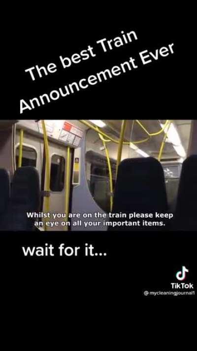 Train announcement