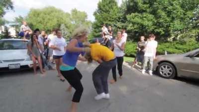 Is it me or can you hear that nose breaking @ 1:09