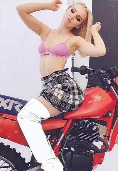 Dove cameron ready to ride