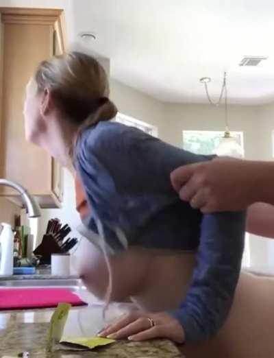 Couples Making Out In The Kitchen