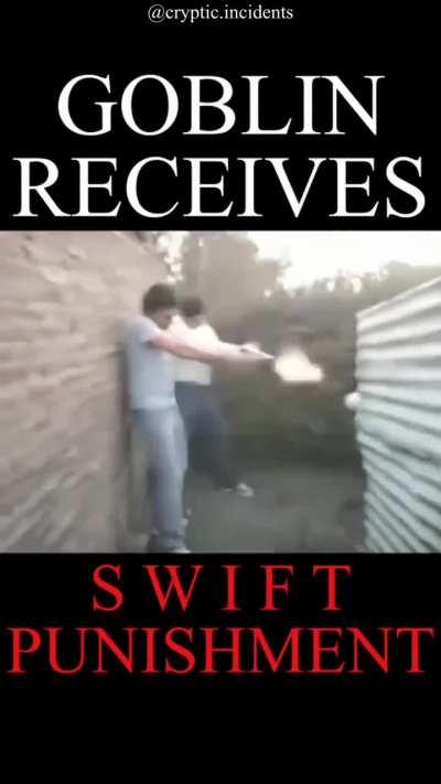 Goblin confrontation