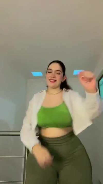 She loves teasing her phat ass more and more