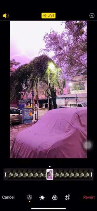 Here a proper video of the lightening shot.